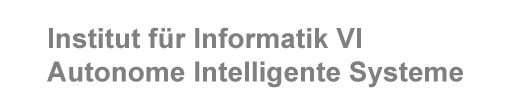 Institut fr Informatik VI: Autonome Intelligente Systeme