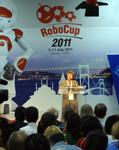 RoboCUp 2011: Manuela Veloso erffnet die Veranstaltung