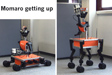 Mobile Manipulation Robot Mamaro getting up.