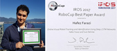 Hafez Farazi: IROS 2017 RoboCup Best Paper Award