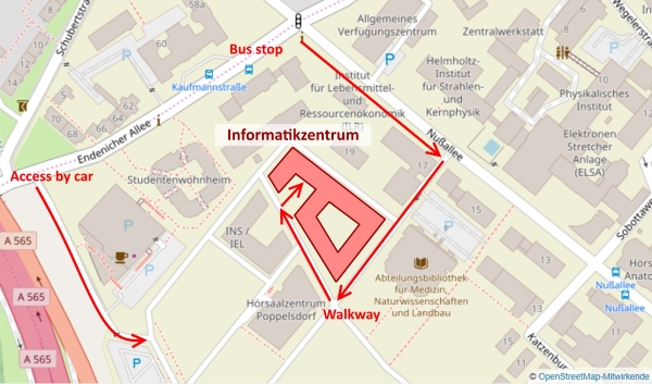 Informatikzentrum Access Map