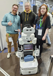 NimbRo robot with three persons