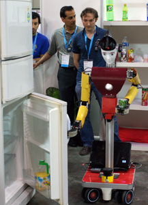 Dynamid closing the fridge @ RoboCup 2010