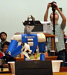 RoboCup 2012 @Home final: Cosero grasping an object out of a box
