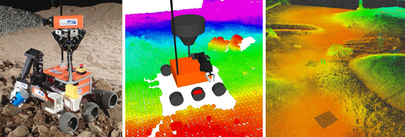 Nimbro Explorer robot, local height map, 3D map