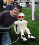 Philipp with igus Humanoid Platform robot
