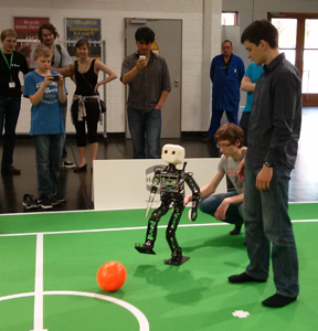 NimbRo-OP demonstration at RoboCup German Open 2013