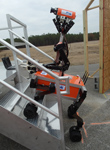DRC Testbed: Momaro at the Stairs task