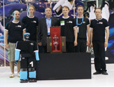 Team NimbRo TeenSize receives Louis Vuitton Best Humanoid Award