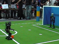 RoboCup 2006 Soccer: NimbRo vs. Darmstadt & Hajime