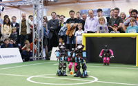 RoboCup German Open 2011: Humanoid-Liga: Finale Darmstadt Dribblers vs. FUmanoids